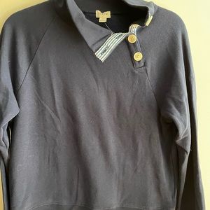 Navy blue turtleneck sweatshirt jcrew size small
